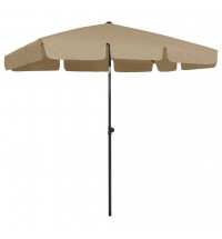 vidaXL Beach Umbrella Taupe 78.7"x49.2"