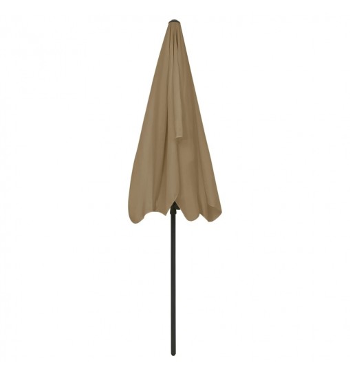 vidaXL Beach Umbrella Taupe 78.7"x49.2"