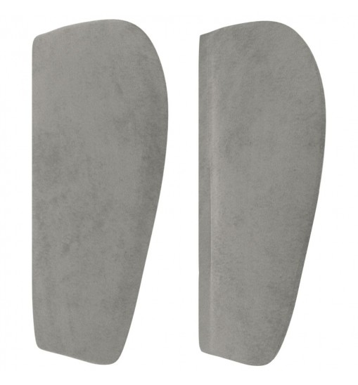 vidaXL Headboard with Ears Light Gray 57.9"x9.1"x30.7"/34.6" Velvet