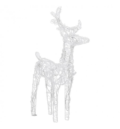 vidaXL Christmas Reindeers 4 pcs Cold White 160 LEDs Acrylic