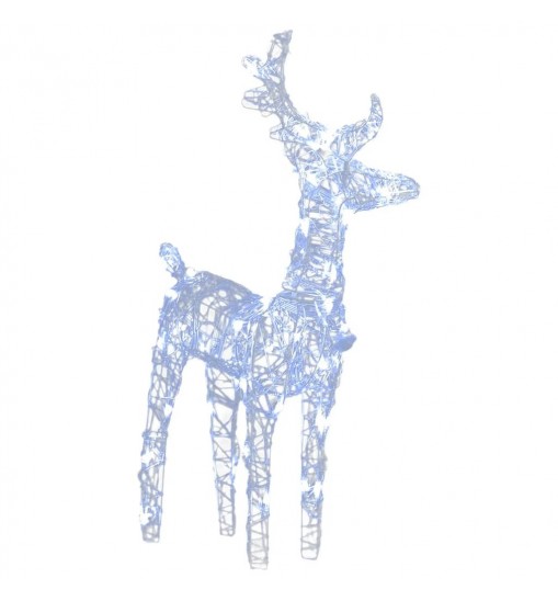 vidaXL Christmas Reindeers 4 pcs Cold White 160 LEDs Acrylic