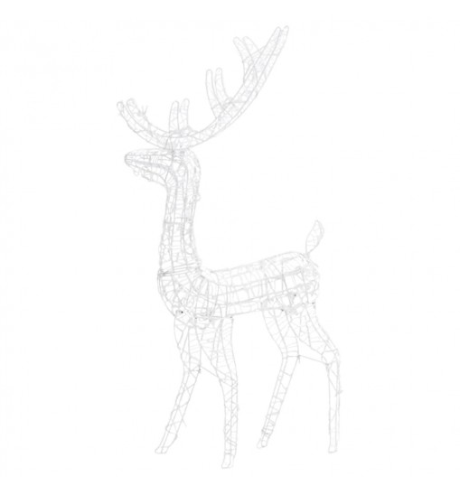 vidaXL Acrylic Reindeer Christmas Decorations 2 pcs 47.2" Multicolor