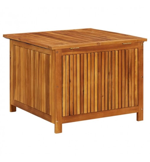 vidaXL Patio Storage Box 29.5"x29.5"x22.8" Solid Acacia Wood