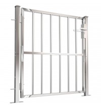 vidaXL Garden Gate 39.4"x39.4" Stainless Steel