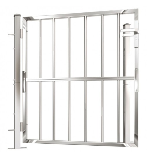 vidaXL Garden Gate 39.4"x39.4" Stainless Steel