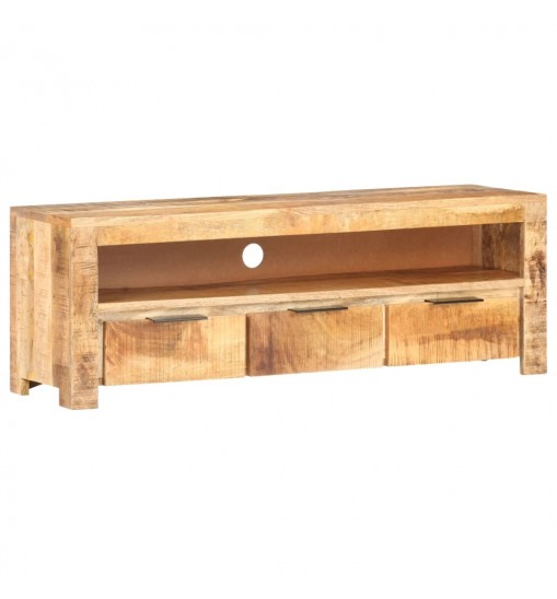 vidaXL TV Stand 46.9"x11.8"x16.1" Rough Mango Wood