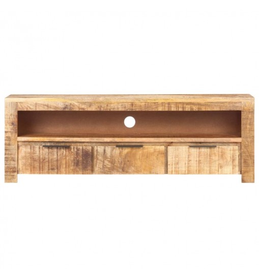 vidaXL TV Stand 46.9"x11.8"x16.1" Rough Mango Wood