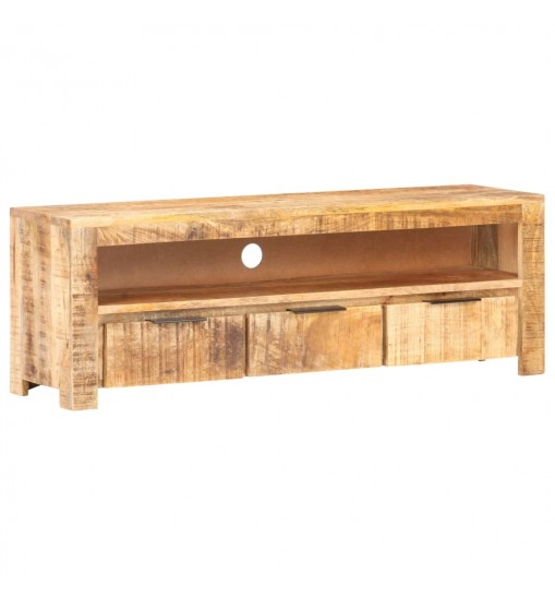 vidaXL TV Stand 46.9"x11.8"x16.1" Rough Mango Wood