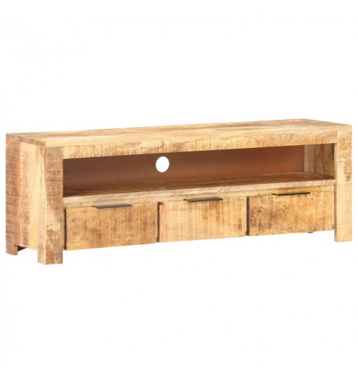 vidaXL TV Stand 46.9"x11.8"x16.1" Rough Mango Wood