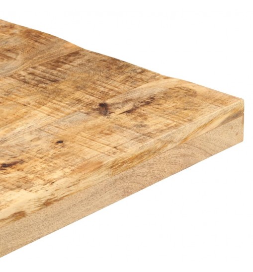 vidaXL Bistro Table Square 19.7"x19.7"x29.5" Rough Mango Wood