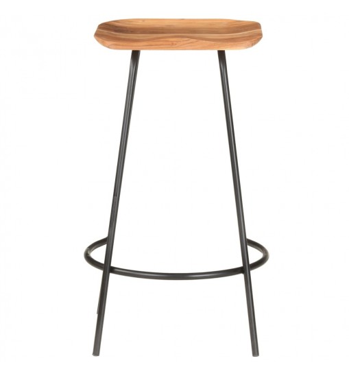 vidaXL Bar Stools 4 pcs Solid Acacia Wood