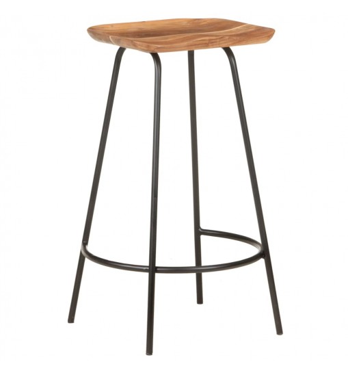 vidaXL Bar Stools 4 pcs Solid Acacia Wood