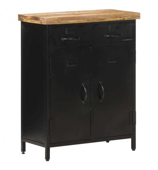 vidaXL Sideboard 23.6"x11.8"x29.9" Rough Mango Wood