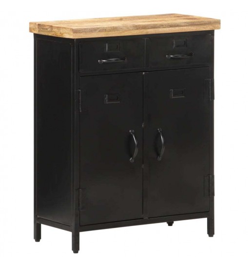 vidaXL Sideboard 23.6"x11.8"x29.9" Rough Mango Wood