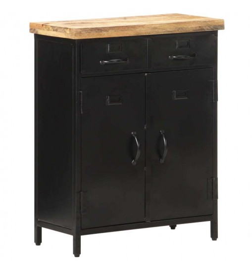 vidaXL Sideboard 23.6"x11.8"x29.9" Rough Mango Wood