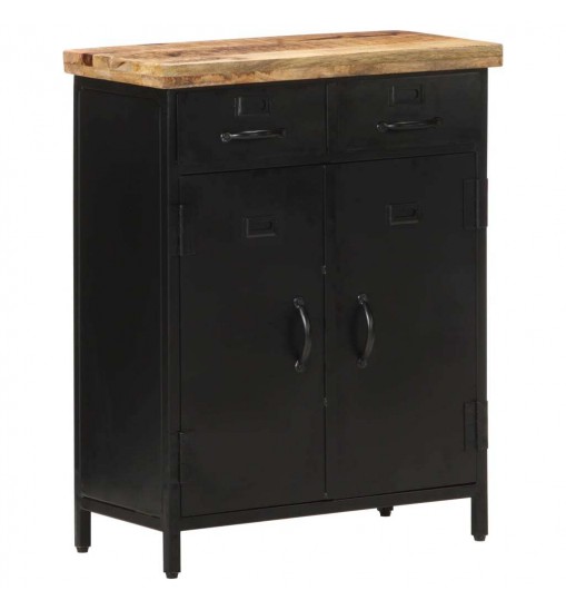 vidaXL Sideboard 23.6"x11.8"x29.9" Rough Mango Wood