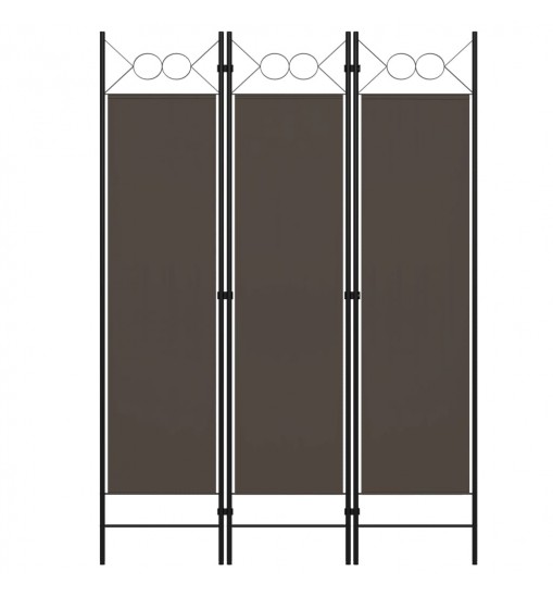 vidaXL 3-Panel Room Divider Anthracite 47.2"x70.9"