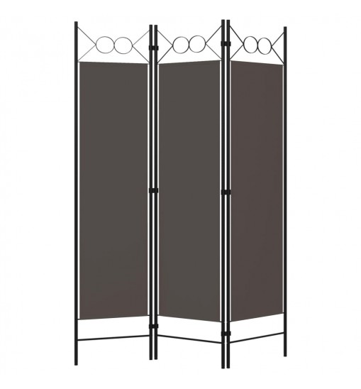 vidaXL 3-Panel Room Divider Anthracite 47.2"x70.9"