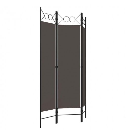 vidaXL 3-Panel Room Divider Anthracite 47.2"x70.9"