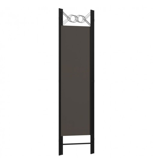 vidaXL 3-Panel Room Divider Anthracite 47.2"x70.9"