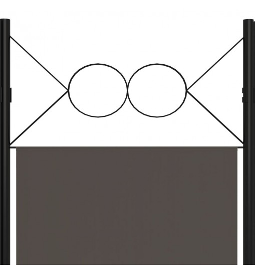 vidaXL 3-Panel Room Divider Anthracite 47.2"x70.9"