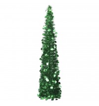 vidaXL Pop-up Artificial Christmas Tree Green 5 ft PET