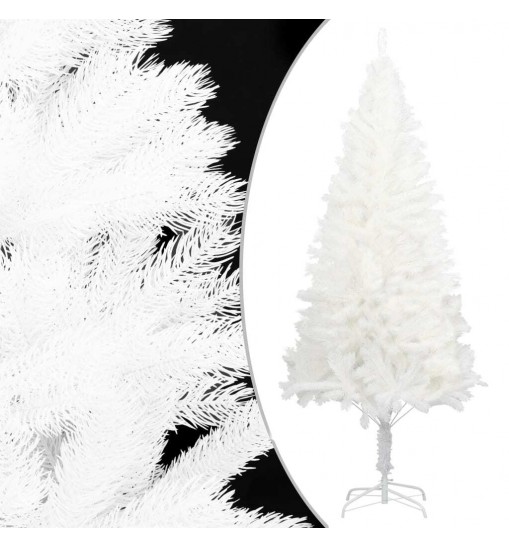 vidaXL Artificial Christmas Tree Lifelike Needles White 4 ft