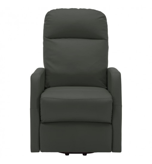 vidaXL Power Lift Massage Recliner Anthracite Faux Leather