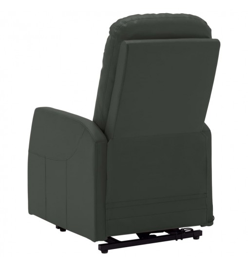 vidaXL Power Lift Massage Recliner Anthracite Faux Leather