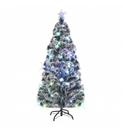 vidaXL Artificial Christmas Tree with Stand/LED 6 ft 220 Branches