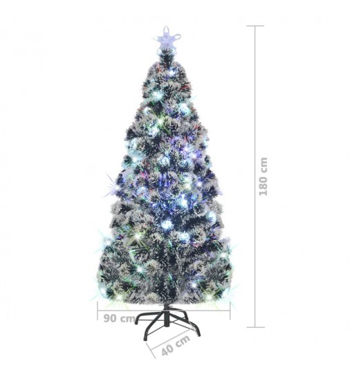 vidaXL Artificial Christmas Tree with Stand/LED 6 ft 220 Branches