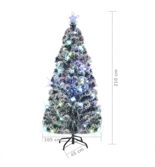 vidaXL Artificial Christmas Tree with Stand/LED 7 ft 280 Branches