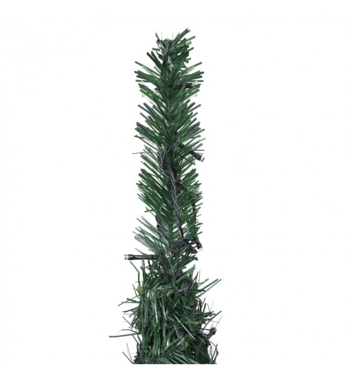 vidaXL Pop-up String Artificial Christmas Tree with LED Green 7 ft