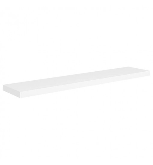 vidaXL Floating Wall Shelf White 47.2"x9.3"x1.5" MDF