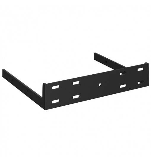 vidaXL Floating Wall Shelf Black 9.1"x9.3"x1.5" MDF