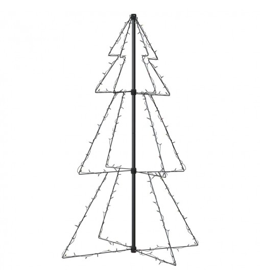 vidaXL Christmas Cone Tree 160 LEDs Indoor and Outdoor 3x4 ft