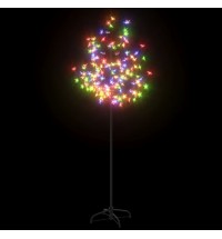 vidaXL Christmas Tree 120 LEDs Colorful Light Cherry Blossom 5 ft