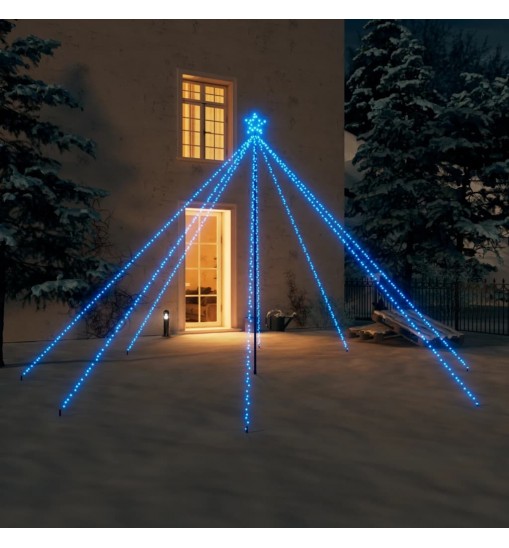 vidaXL Christmas Tree Lights Indoor Outdoor 576 LEDs Blue12 ft