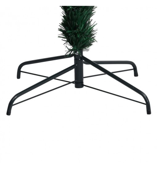 vidaXL Artificial Christmas Tree with Stand Green 6 ft Fiber Optic