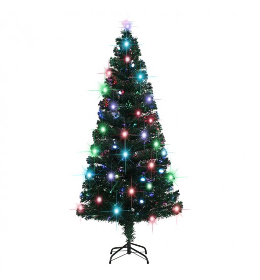 vidaXL Artificial Christmas Tree with Stand/LED 5 ft Fiber Optic