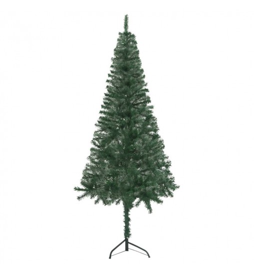 vidaXL Corner Artificial Christmas Tree Green 4 ft PVC