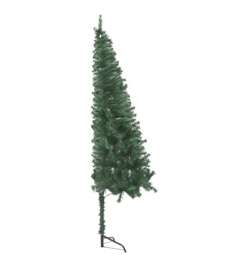 vidaXL Corner Artificial Christmas Tree Green 4 ft PVC