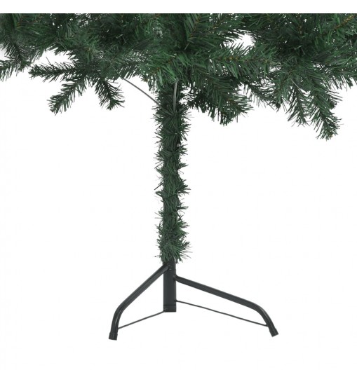 vidaXL Corner Artificial Christmas Tree Green 4 ft PVC