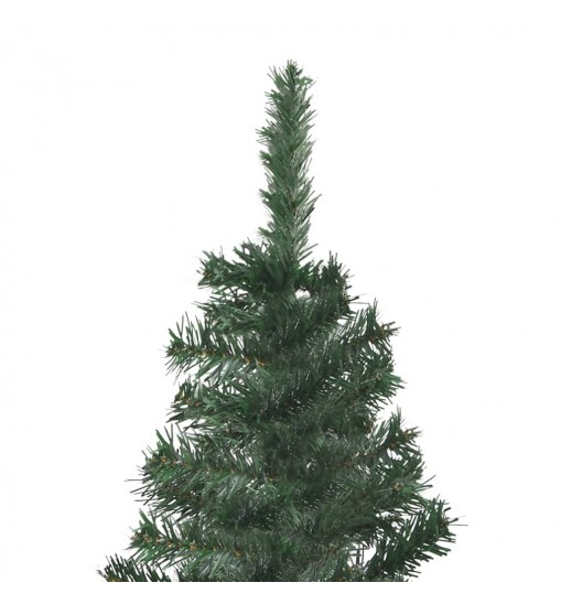 vidaXL Corner Artificial Christmas Tree Green 4 ft PVC