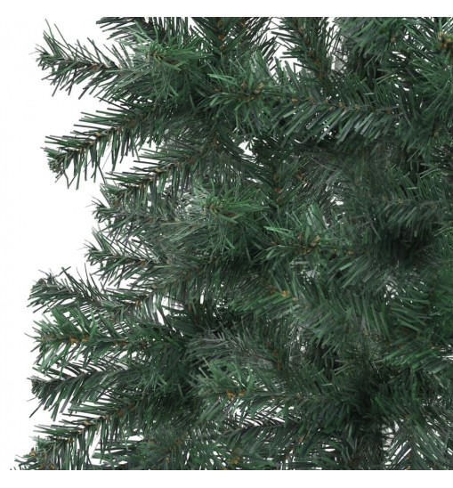 vidaXL Corner Artificial Christmas Tree Green 4 ft PVC