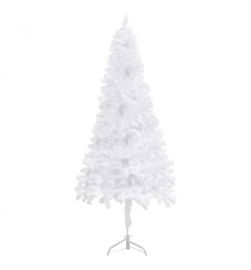 vidaXL Corner Artificial Christmas Tree White 4 ft PVC