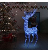 vidaXL XXL Acrylic Christmas Reindeer 250 LED 6 ft Blue