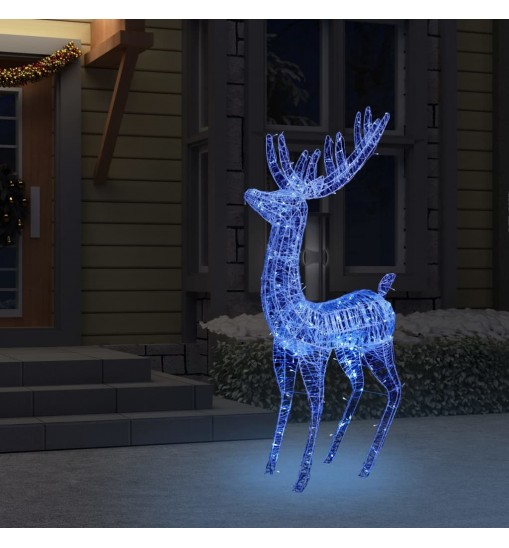 vidaXL XXL Acrylic Christmas Reindeer 250 LED 6 ft Blue