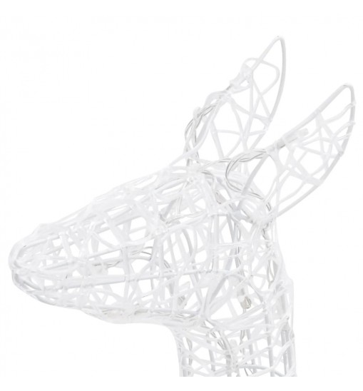 vidaXL Acrylic Reindeer Family Christmas Decoration 160 LED Colorful