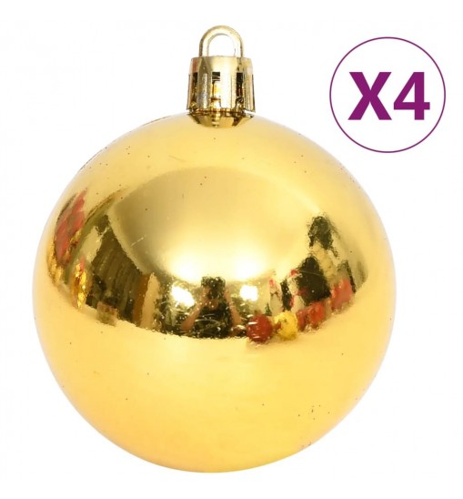 vidaXL 108 Piece Christmas Bauble Set Gold and Red